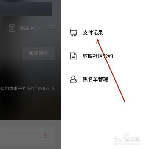 剪映支付记录怎么查看?