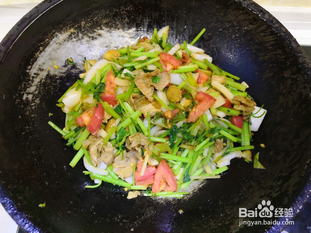 诱惑味蕾的毛芹菜肉