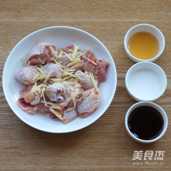 清蒸鸡条冬笋