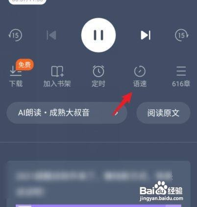 番茄小说语速怎么设置