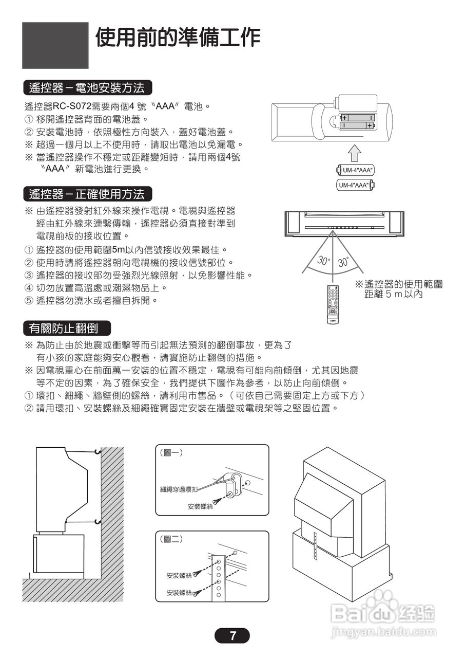 三洋ST-14M1彩电使用说明书:[1]