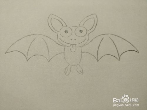 彩铅简笔画画蝙蝠