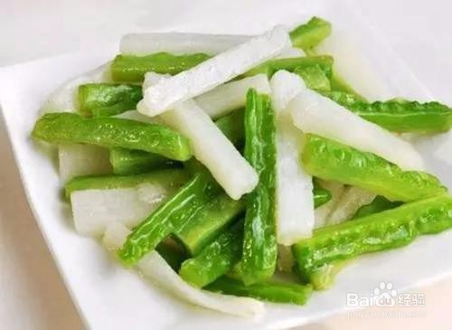 苦瓜素炒山药条