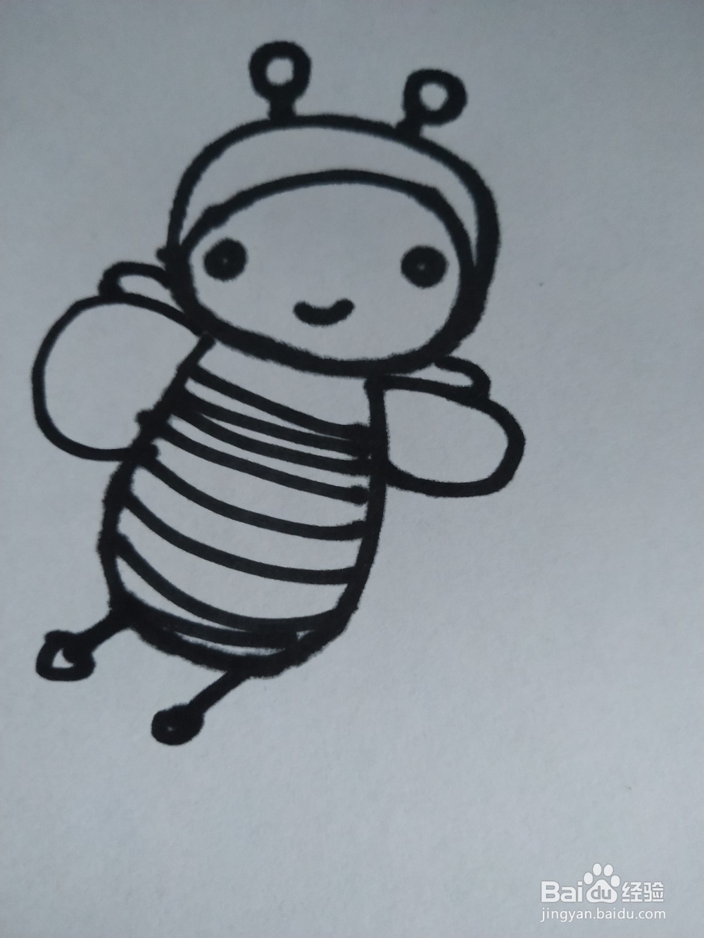 蜜蜂的简笔画技法6