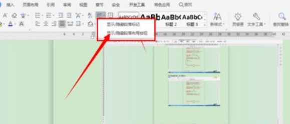 wps2019怎么不显示段落标记