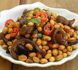 猪皮黄豆的做法