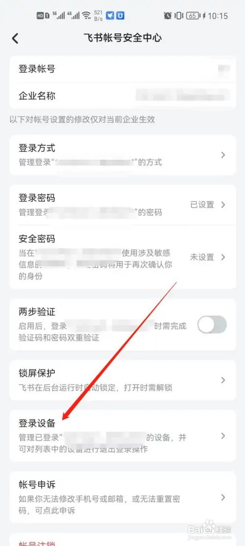 飞书app怎么管理登录设备