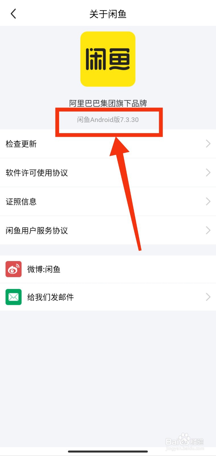 如何查看闲鱼APP的版本型号