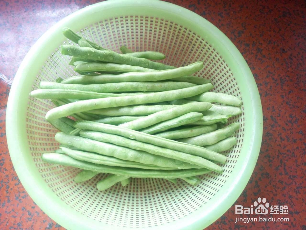 家常简便四季豆炒肉