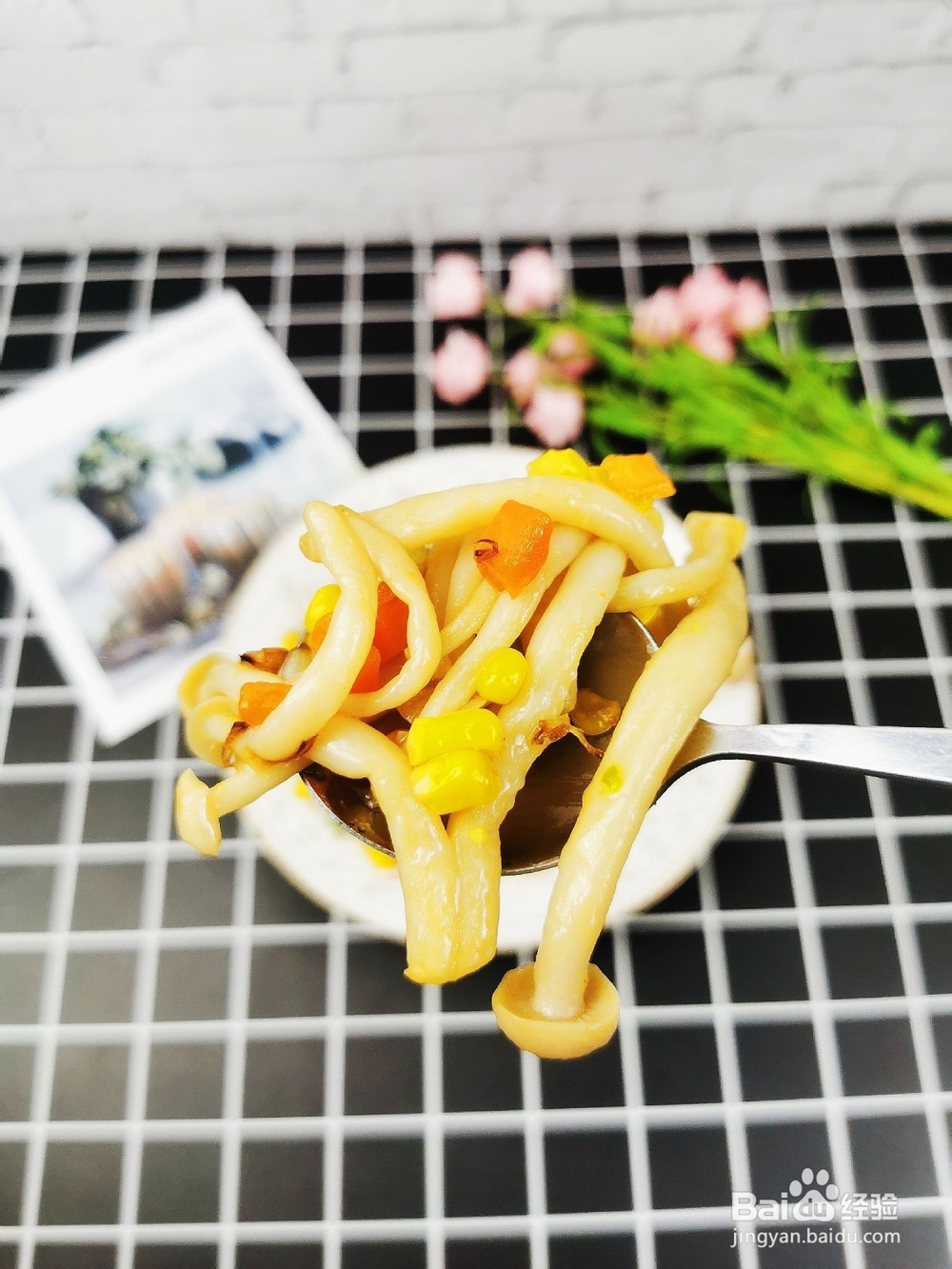 如何做时蔬白玉菇