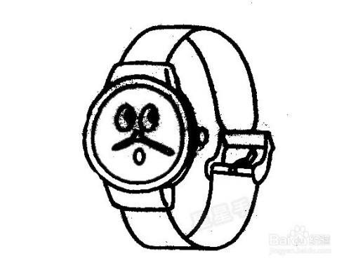 卡通手表的简笔画