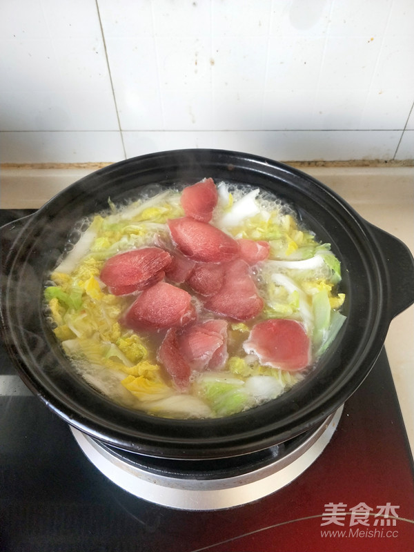 白菜肉片浓汤