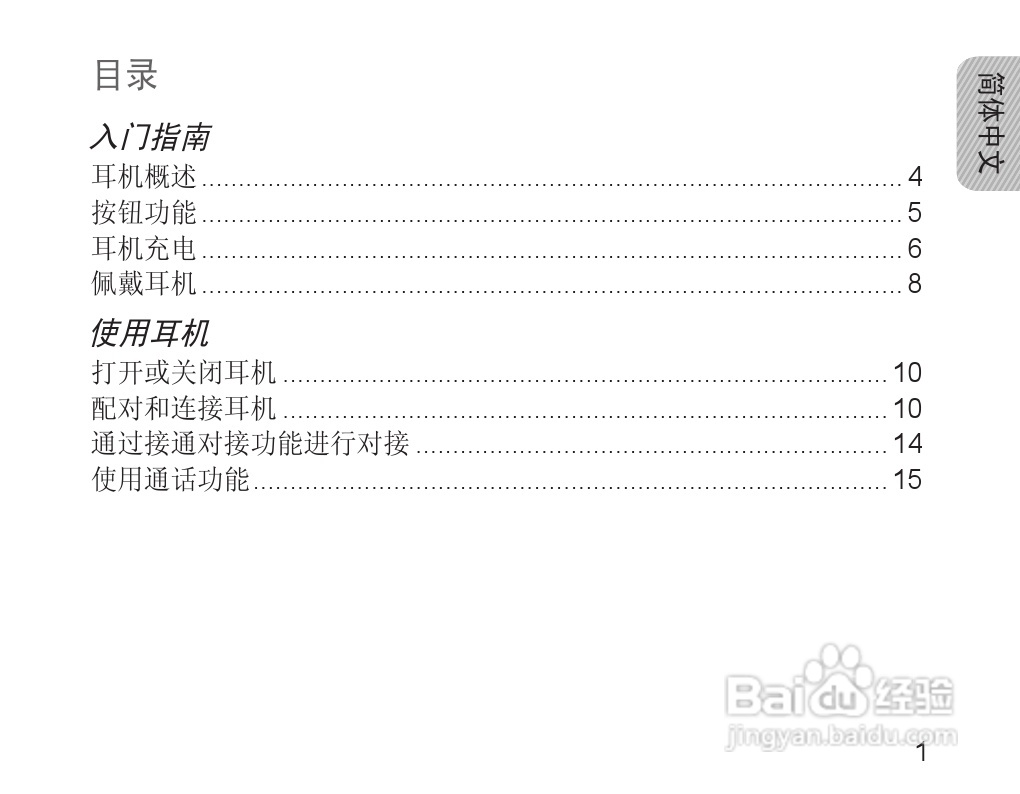 三星HM1600蓝牙耳机使用说明书:[1]