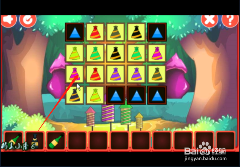 小游戏《新年胡子大叔逃脱2》如何通关