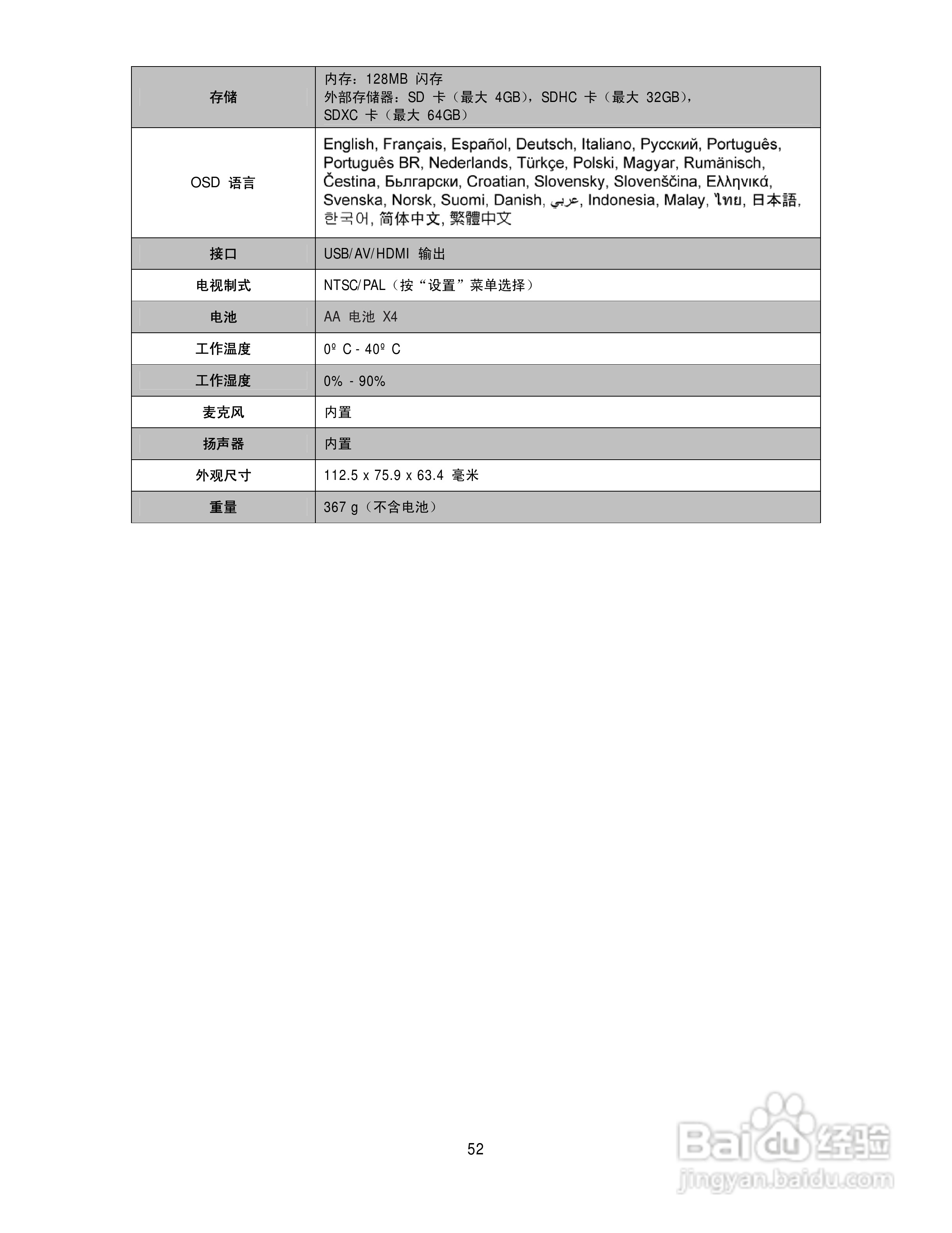 德国柏卡长焦数码相机LM16-Z21C说明书:[6]