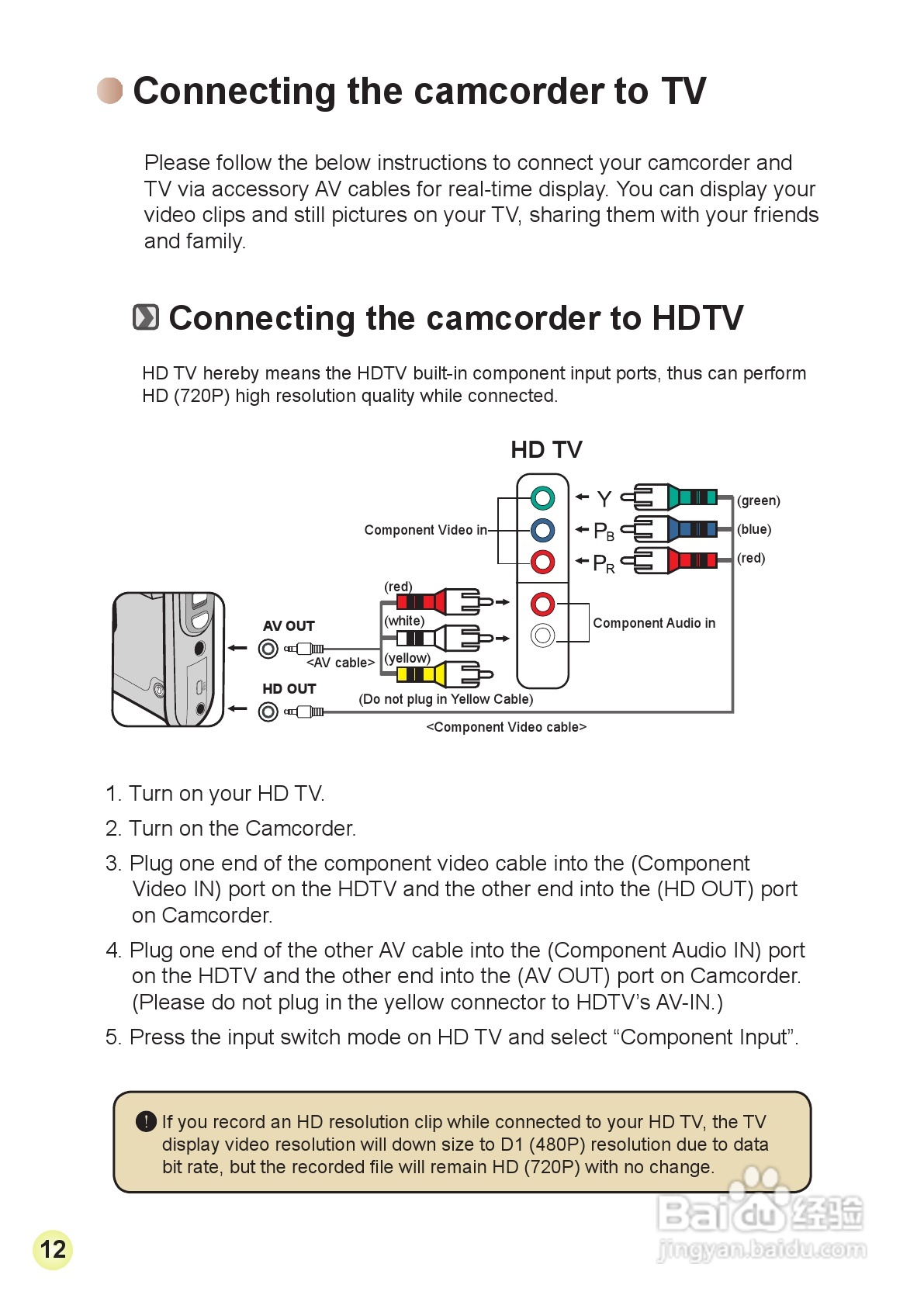 HD-DV摄像机用户手册:[2]