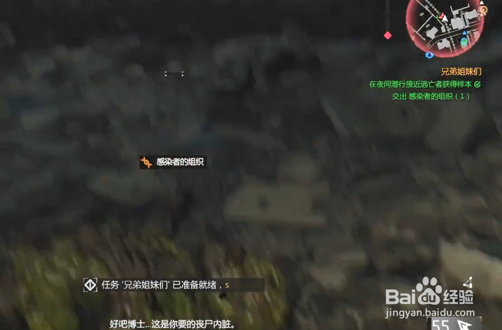 消逝的光芒感染者的组织怎么得