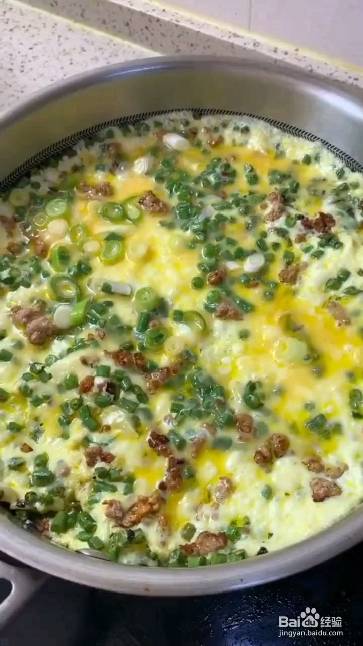 怎么做豇豆鸡蛋饼？