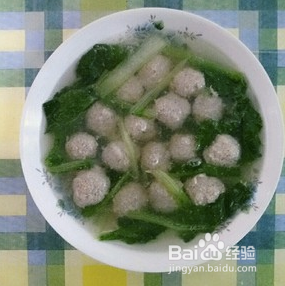 5分钟搞定的青菜肉丸汤