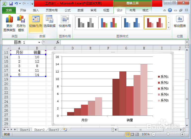 excel图表样式怎么修改?