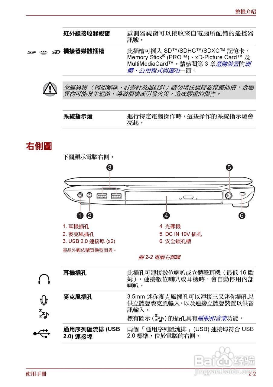 东芝 Satellite Pro A660 A660Db笔记本电脑说明书:[5]