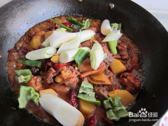 馕包大盘鸡的制作方法