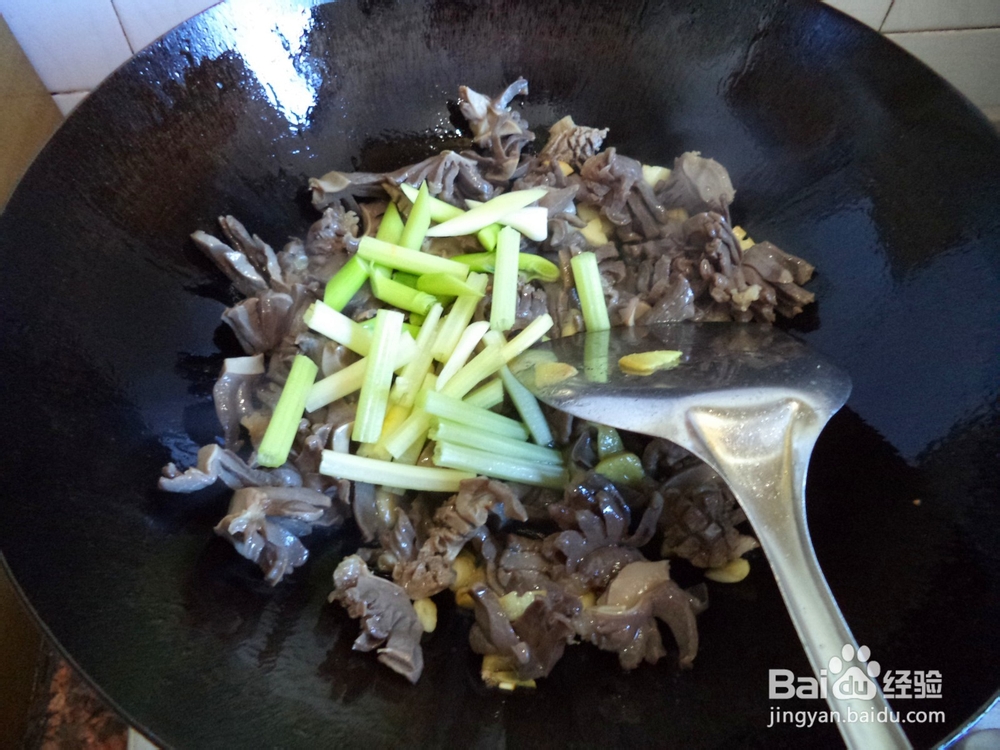荷兰豆炒鸡胗