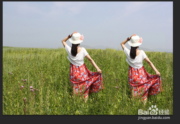 PS内容感知移动工具的用法