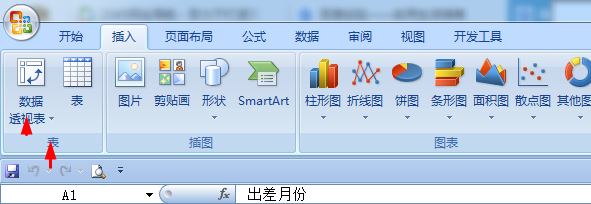 教你在Excel表格中创建数据透视表