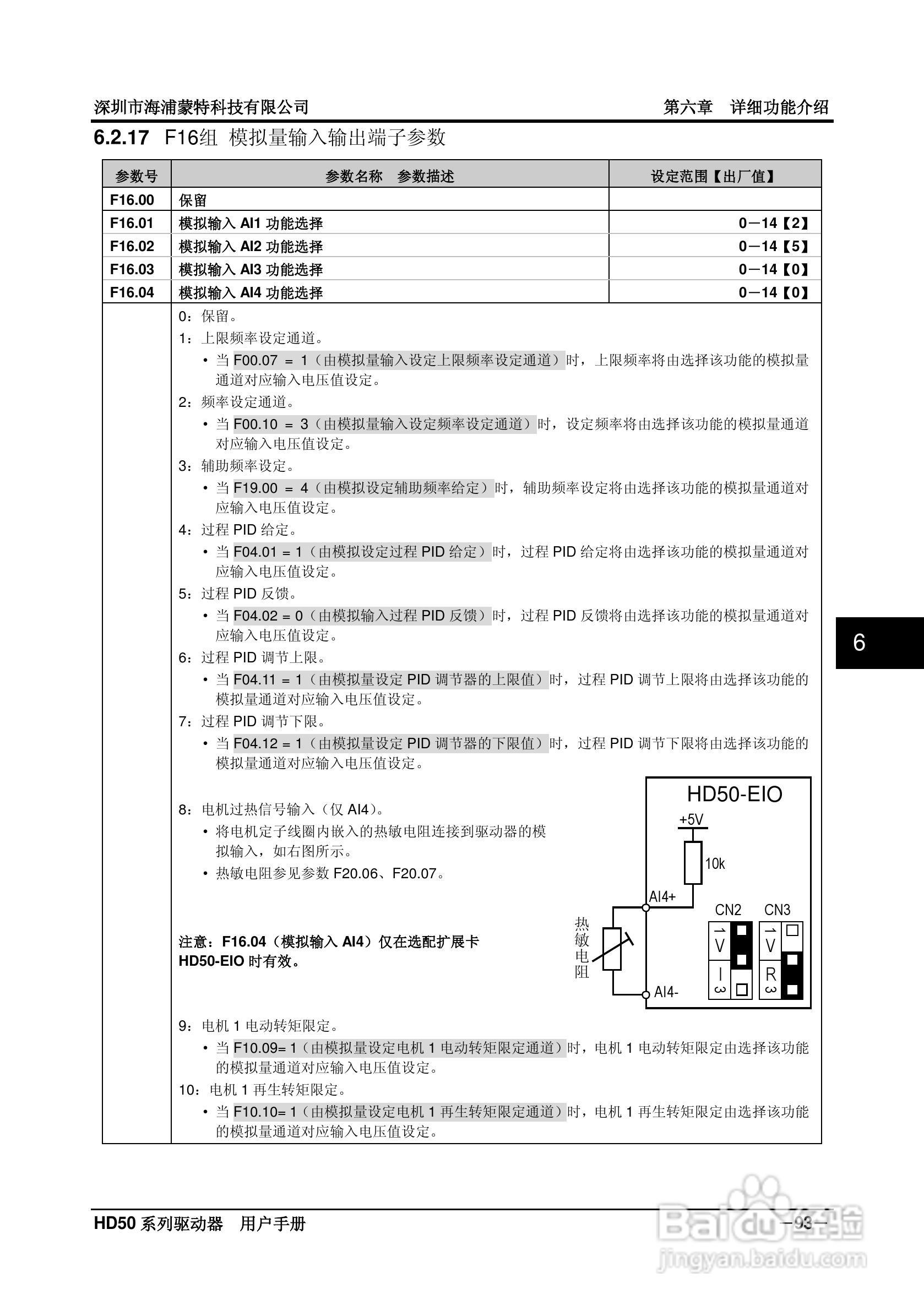 海浦蒙特HD50-6T400G高性能矢量控制驱动器用户手册:[11]
