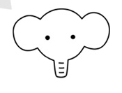 怎么画大象的简笔画