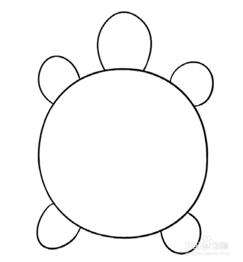 简笔画：翩翩起舞的蜻蜓和乌龟的绘画步骤