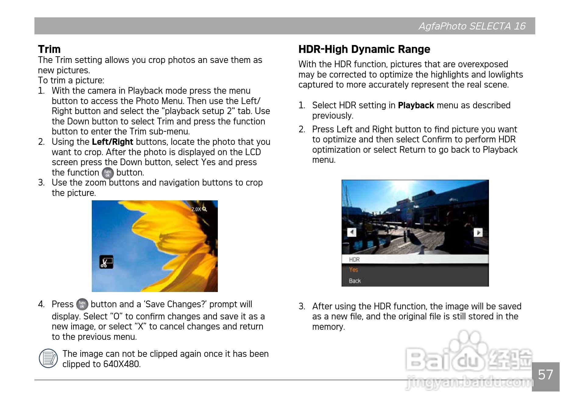 爱克发AgfaPhoto SELECTA 16数码相机使用说明书:[6]