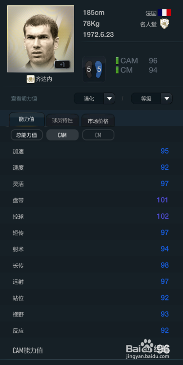 FIFA OL3新版球员推荐(前腰篇)