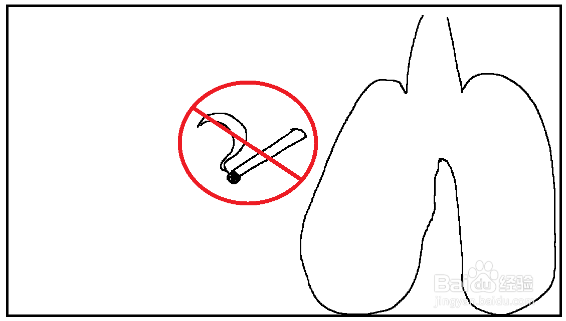 适合小学生制作的有关“禁烟”内容的手抄报