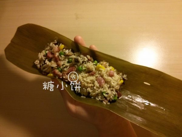 培根香菇豌豆粽