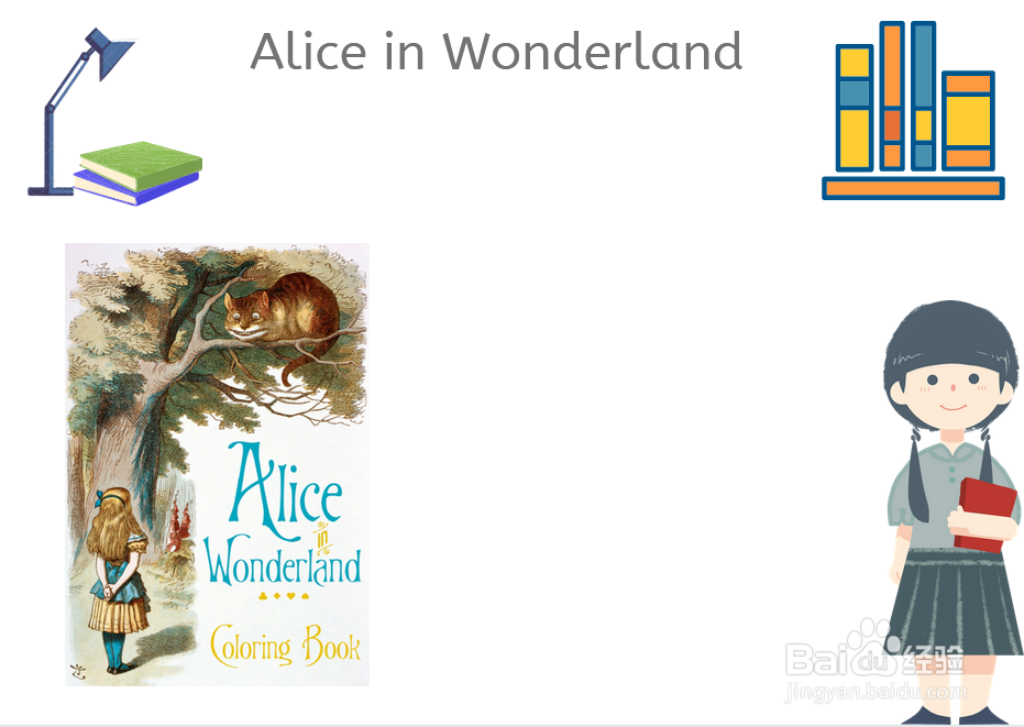 爱丽丝梦游仙境手抄报英文
