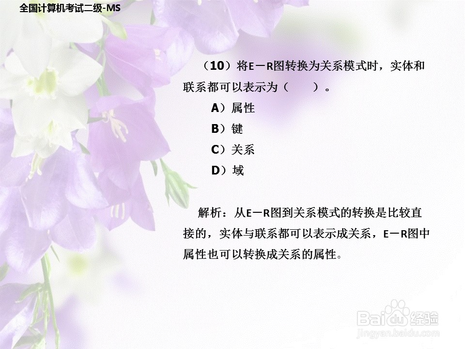 全国计算机二级考试-高级MS