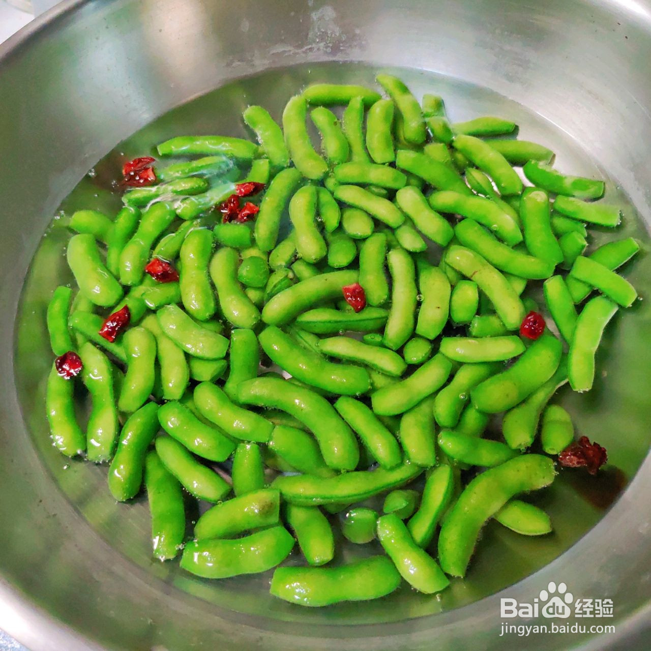 凉拌毛豆的做法