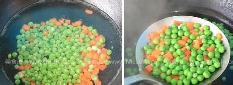 豌豆炒鱼丁的做法