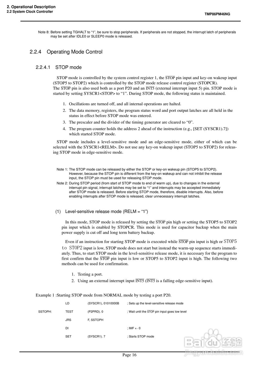 TOSHIBA TMP86PM46NG 8位微控制器说明书:[3]