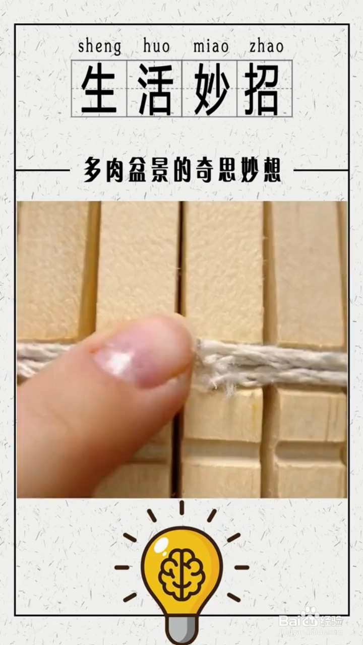 制作多肉盆的小妙招