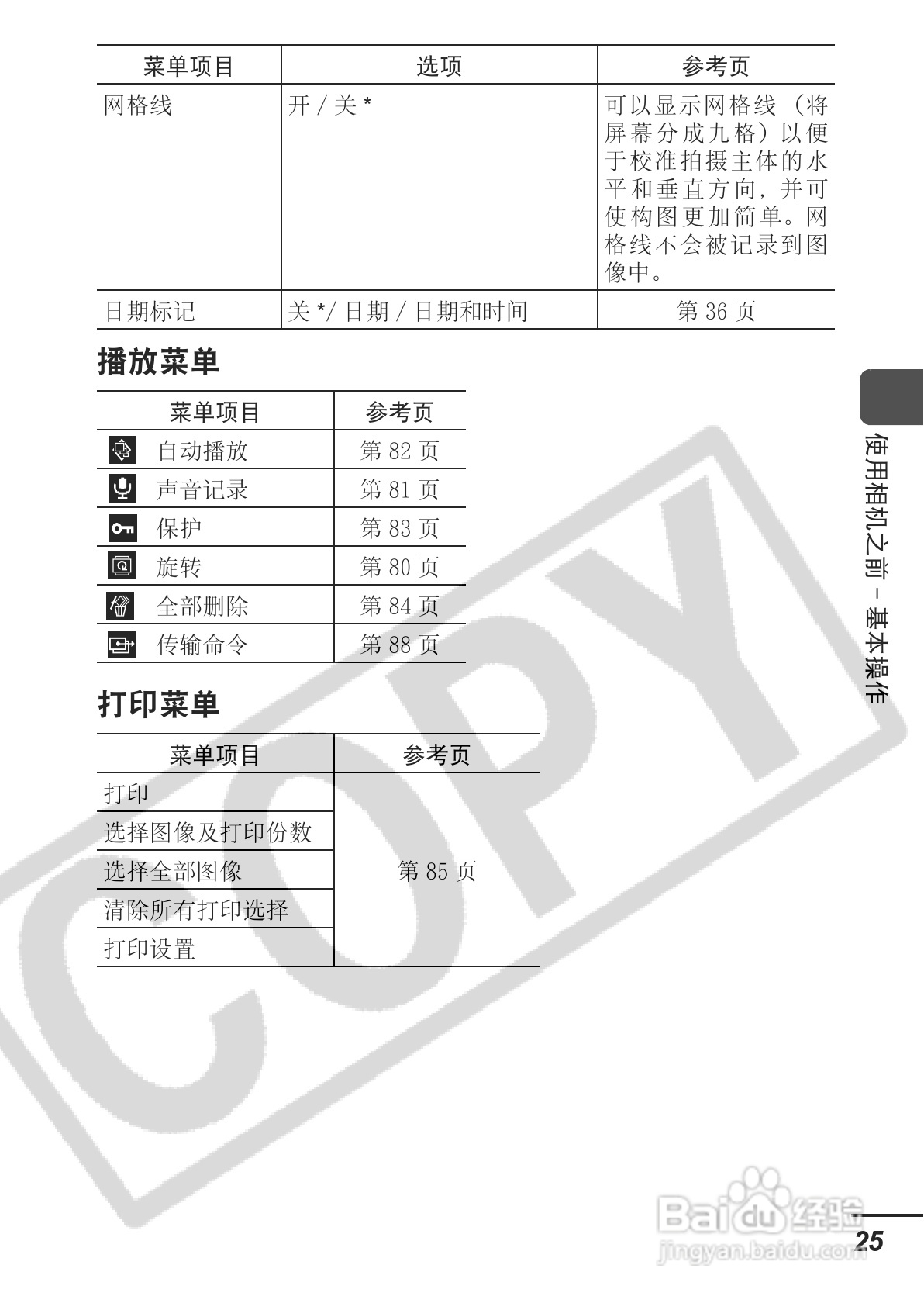 佳能PowerShot A700数码相机使用说明书:[3]