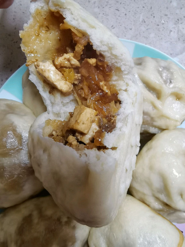 酸菜豆腐粉条大包子