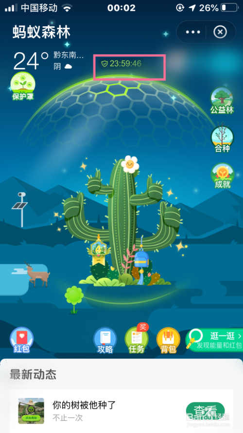 蚂蚁森林的保护罩怎么使用-百度经验
