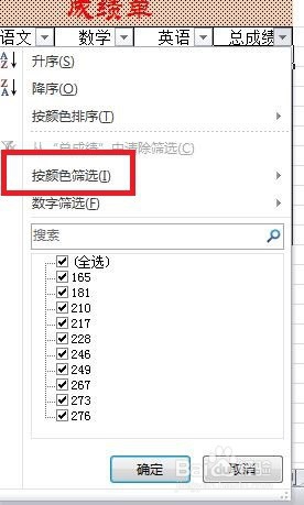 Excel表格中如何按颜色筛选