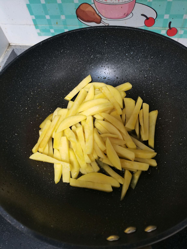 干煸豆角土豆条