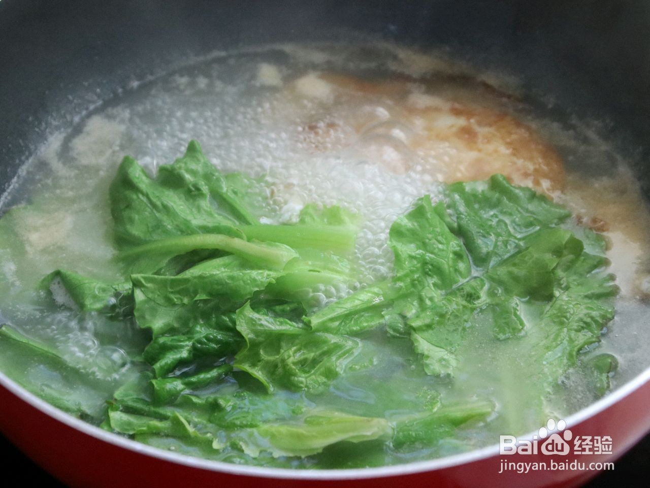 生菜煎蛋汤的做法
