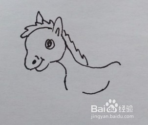 奔跑的小马驹怎么画