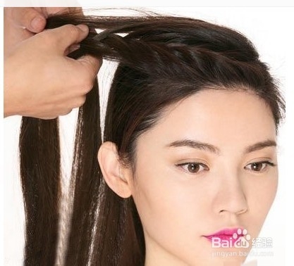 淑女无刘海编发教程图解